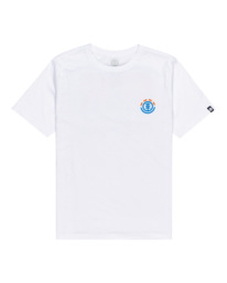 0 Kass - Short Sleeve T-Shirt for Boys 8-16 White C2SSF3ELP2 Element