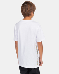 6 Sup - Short Sleeve T-Shirt for Boys 8-16 White C2SSH3ELP2 Element