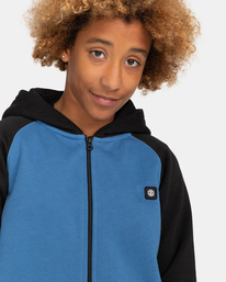 3 Olympic - Sweat à capuche zippé pour Garçon 8-16 ans Noir C2ZHB1ELP2 Element