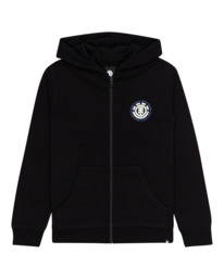 0 Seal - Sweat à capuche zippé pour Garçon 8-16 ans Noir C2ZHB2ELP2 Element