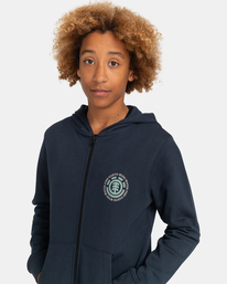 4 Seal - Sweat à capuche zippé pour Garçon 8-16 ans Gris C2ZHB2ELP2 Element