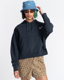 1 Logo - Sweat à capuche pour Femme Noir C3HOB2ELP2 Element