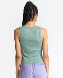 4 Vertical - Cropped Tank Top for Women Green C3SGA2ELP2 Element