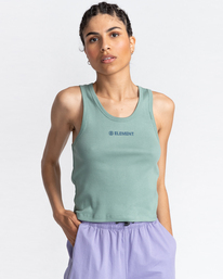 1 Vertical - Kürzeres Tanktop für Frauen Grün C3SGA2ELP2 Element