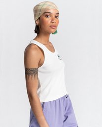 2 Smile - Kürzeres Tanktop für Frauen Weiss C3SGA3ELP2 Element