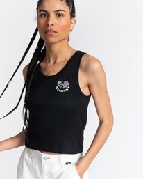 1 Smile - Kürzeres Tanktop für Frauen Schwarz C3SGA3ELP2 Element