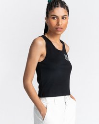 2 Smile - Kürzeres Tanktop für Frauen Schwarz C3SGA3ELP2 Element