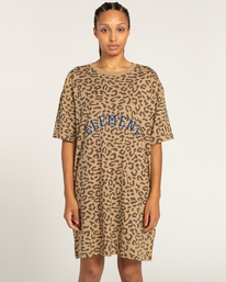 Szigeti Animal - Short Sleeve T-Shirt Dress for Women  C3SSB5ELP2