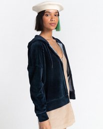 2 Korde - Sweat à capuche zippé pour Femme Gris C3ZHA1ELP2 Element