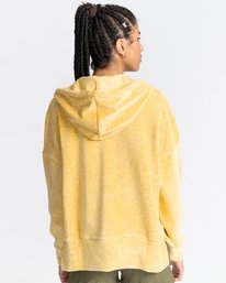 4 Korde - Sudadera con capucha y cremallera para Mujer Amarillo C3ZHA1ELP2 Element