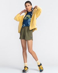 3 Korde - Sweat à capuche zippé pour Femme Jaune C3ZHA1ELP2 Element