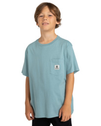 2 Basic - T-shirt avec poche pour Garçon 8-16 ans Bleu ELBKT00112 Element