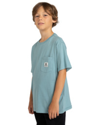 3 Basic - T-shirt avec poche pour Garçon 8-16 ans Bleu ELBKT00112 Element