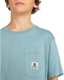 4 Basic - T-shirt avec poche pour Garçon 8-16 ans Bleu ELBKT00112 Element
