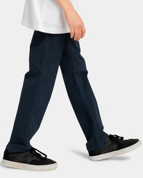 3 Howland Classic - Pantaloni Chino da Ragazzo 8-16 Blue ELBNP00103 Element