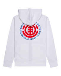 1 Seal - Sudadera con Capucha y Cremallera para Chicos 8-16 Blanco ELBSF00108 Element