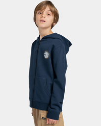 3 Seal - Sweat à capuche zippé pour Garçon 8-16 ans Bleu ELBSF00108 Element