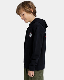 3 Seal - Sweat à capuche zippé pour Garçon 8-16 ans Bleu ELBSF00108 Element