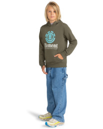 5 Vertical - Sweat à capuche pour Garçon 8-16 ans Vert ELBSF00124 Element