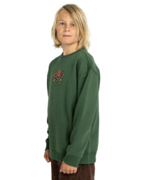 3 Teddy - Sweatshirt for Boys 8-16 Green ELBSF00127 Element