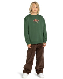 5 Teddy - Sweatshirt for Boys 8-16 Green ELBSF00127 Element