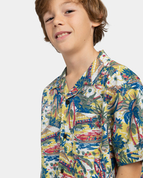 4 Thalweg - Camisa de Manga Corta para Chicos 8-16 Beige ELBWT00102 Element