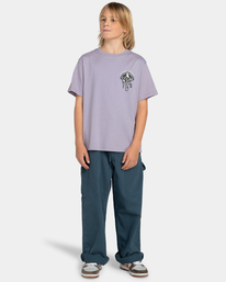 5 Element x Timber Angry Clouds - T-Shirt for Boys 8-16 Purple ELBZT00125 Element