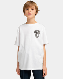 2 Element x Timber Angry Clouds - T-shirt pour Garçon 8-16 ans Blanc ELBZT00125 Element