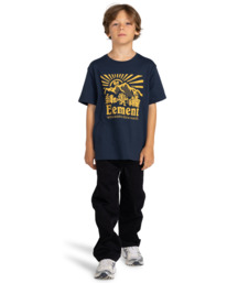 4 Hike Rise - Camiseta para Chicos 8-16 Azul ELBZT00145 Element