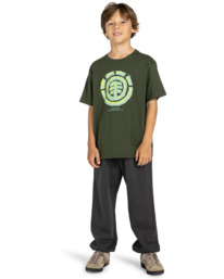 5 Wooden Tree Logo - T-Shirt for Boys 8-16 Brown ELBZT00154 Element