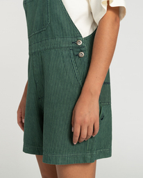 5 Hickory - Dungaree Shorts for Women Green ELJDS00103 Element