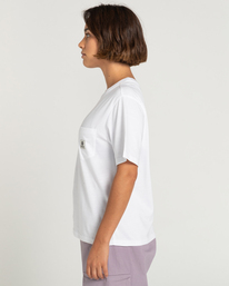 3 Basic Pocket - T-shirt pour Femme Blanc ELJKT00101 Element