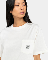 4 Basic Pocket - T-Shirt voor Dames White ELJKT00101 Element