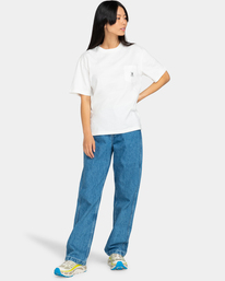 5 Basic Pocket - Camiseta para Mujer Blanco ELJKT00101 Element