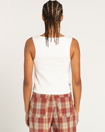 6 Yarnhill - Crop top pour Femme Blanc ELJKT00104 Element