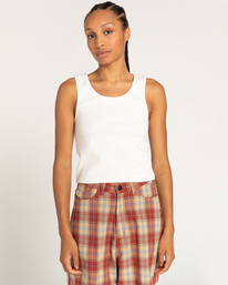 2 Yarnhill - Crop top pour Femme Blanc ELJKT00104 Element