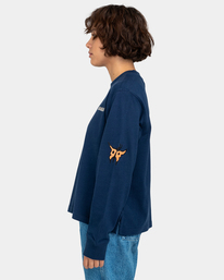 3 Caneva - Long Sleeve T-Shirt for Women Blue ELJKT00109 Element