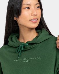 4 Flowers - Sweat à capuche pour Femme Vert ELJSF00114 Element