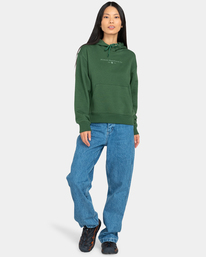 5 Flowers - Sweat à capuche pour Femme Vert ELJSF00114 Element