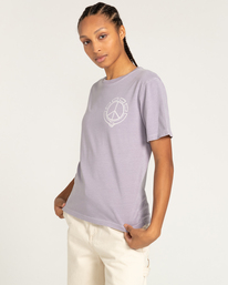 3 Peace - T-Shirt for Women Purple ELJZT00109 Element