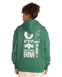 5 Public Enemy x Element Hoodie Green ELYFT00114 Element