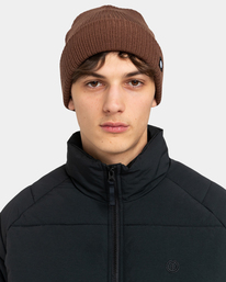 2 Flow - Beanie for Men Brown ELYHA00168 Element