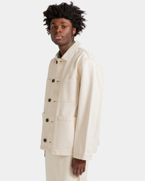 3 Element x Ronan Lecreurer Atelier - Camiciona Unisex White ELYJK00143 Element