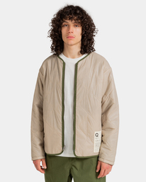 4 Element x Ronan Lecreurer Q Liner - Unisex Reversible Insulator Jacket Green ELYJK00147 Element