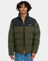 2 Puffa Classic - Doorgestikt Jack voor Heren Brown ELYJK00175 Element