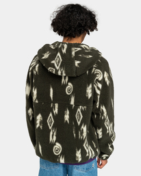 11 Wolfe - Reversible Hooded Fleece for Men Green ELYJK00178 Element
