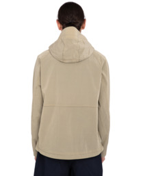 11 Alder Trekka - Veste de pluie à capuche pour Homme Beige ELYJK00198 Element