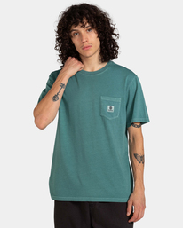 2 Basic Pocket - Camiseta para Hombre Azul ELYKT00118 Element