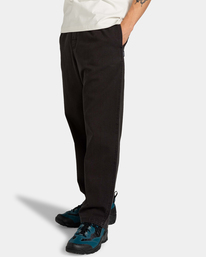 3 Chillin Twill Elastic Waist Pants Black ELYNP00117 Element