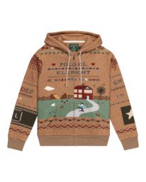 0 Element x Polo Ralph Lauren - maglione con cappuccio Unisex Brown ELYSW00113 Element